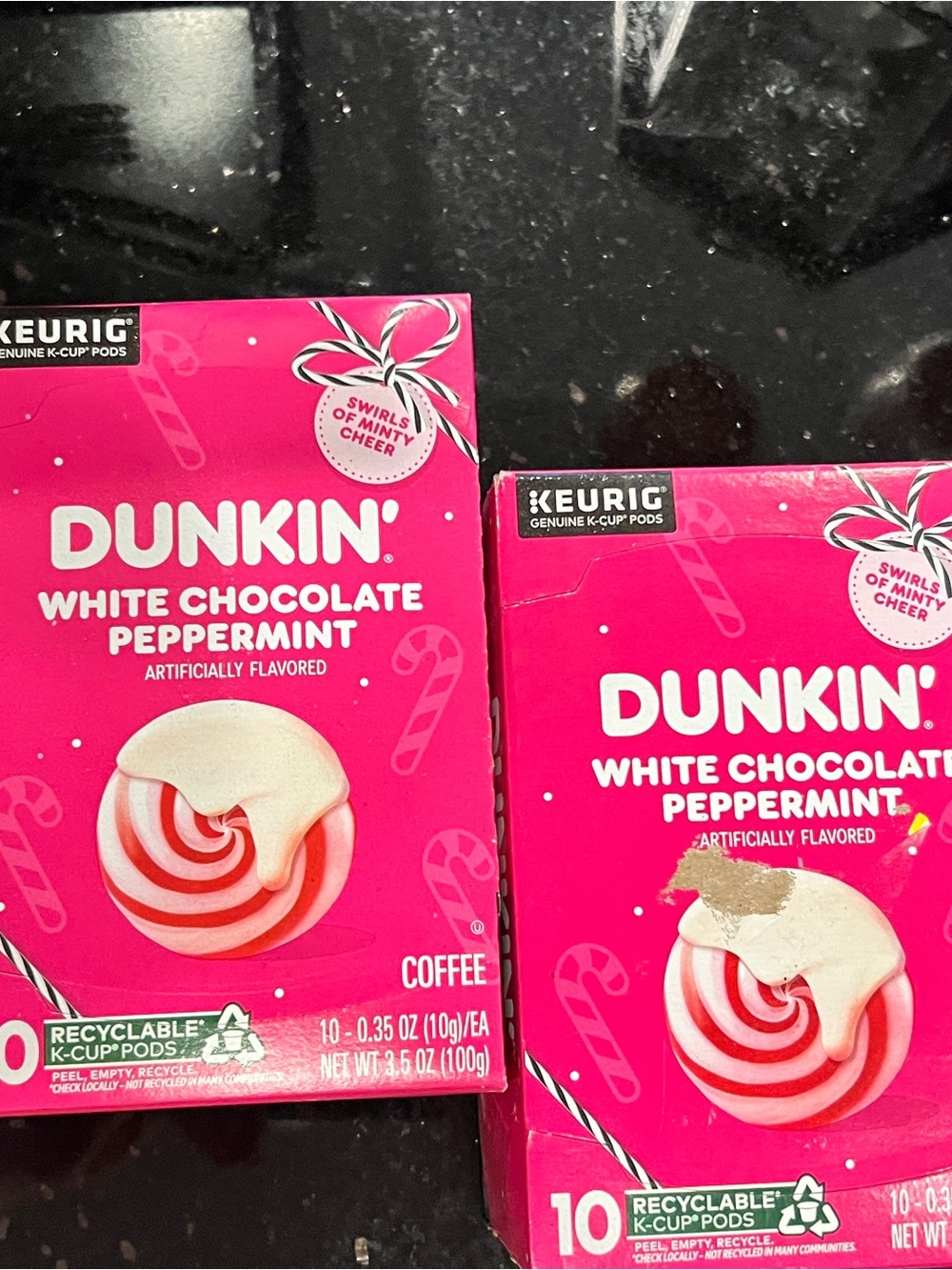 White Chocolate Peppermint K-Cup Pods - DUNKIN DONUTS
